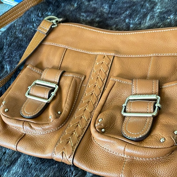 Leather Tignanello Crossbody Bag in Cognac - Picture 9 of 9